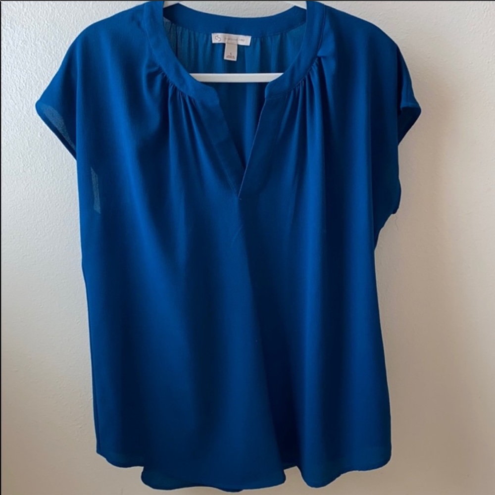 CB Teal Short Sleeve Blouse